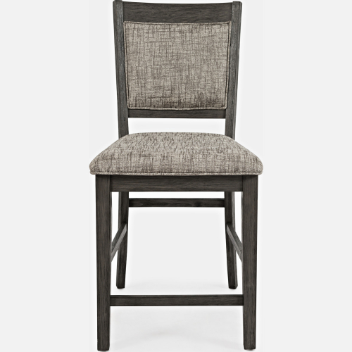 Altamonte Counter Stool in Brushed Grey & Fabric (Set of 2)